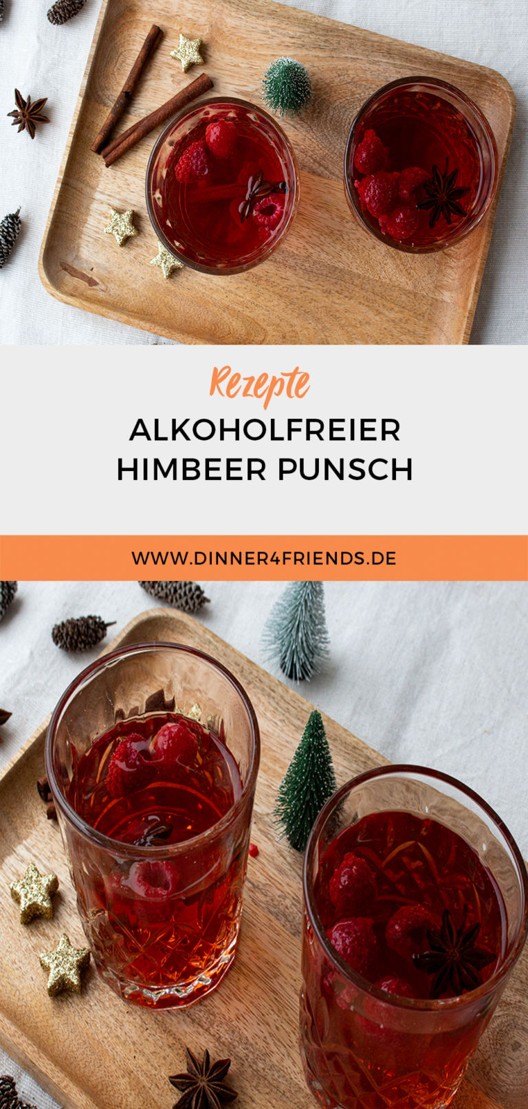 Alkoholfreier Himbeer Punsch - Dinner4Friends