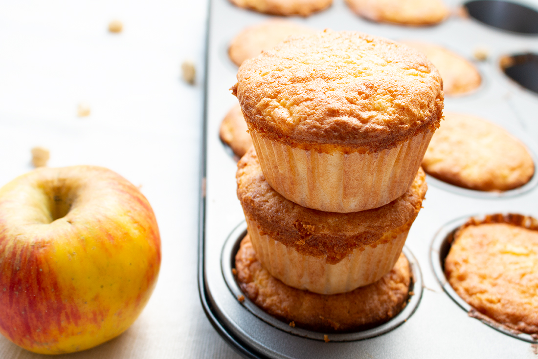 Apfel-Marzipan-Muffins