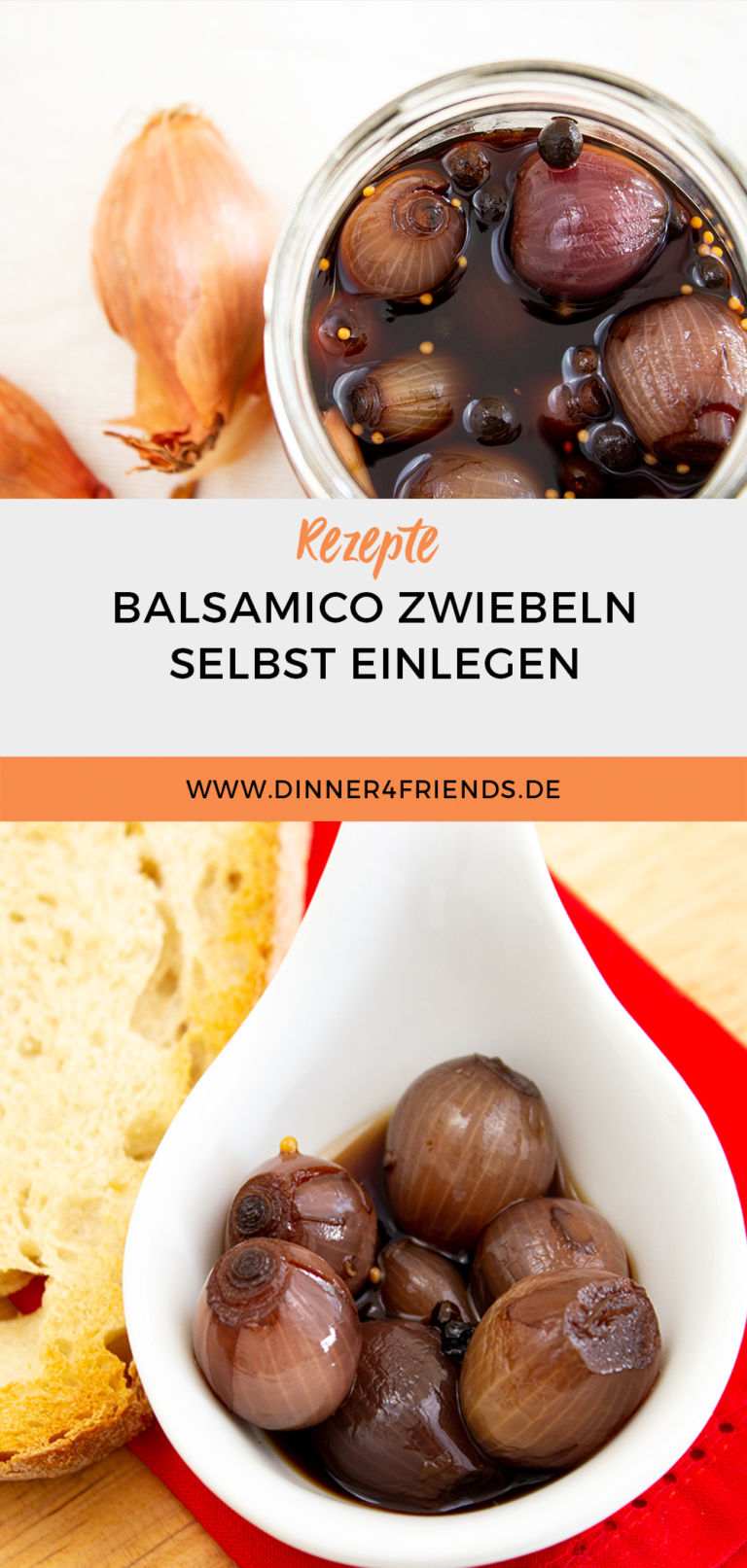 Balsamico Zwiebeln einlegen? Lohnt sich! Es wird eine Köstlichkeit ...
