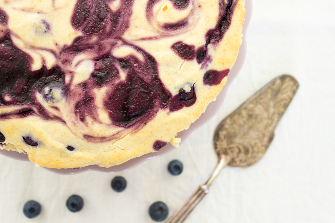 Cheescake mit Bluberry Swirl