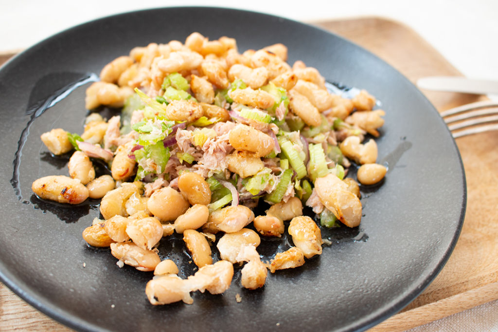 Bohnensalat mit Thunfisch nach Jamie Oliver - Dinner4Friends