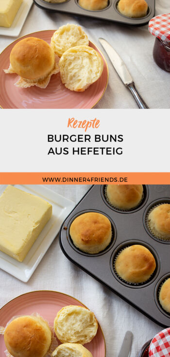 Burger Buns aus Hefeteig