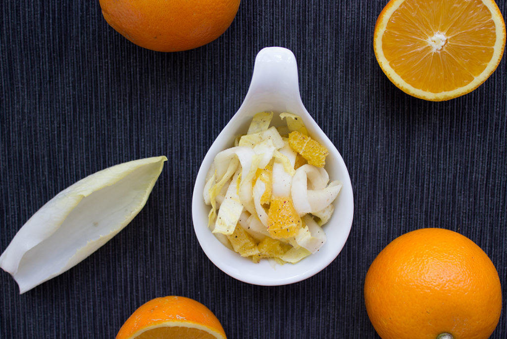 Chicoree-Salat mit Orangen