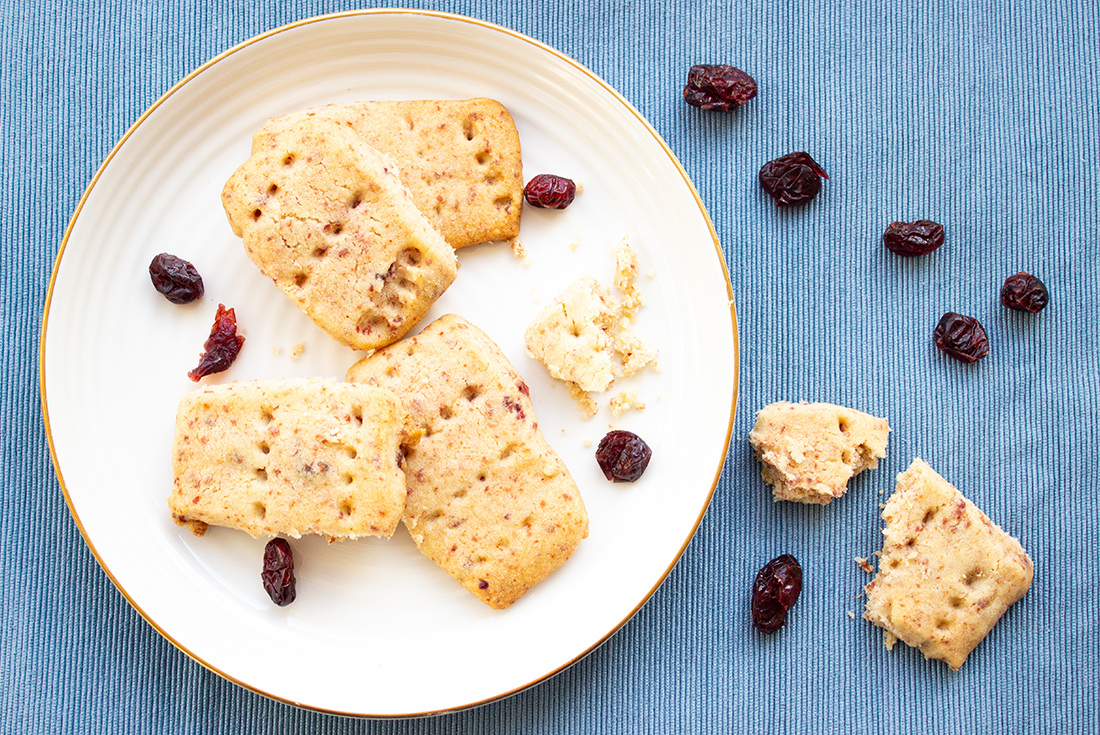 Zufällig vegan: Cranberry-Shortbread