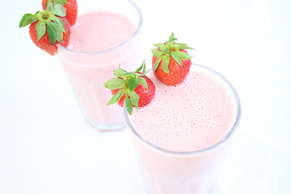 Erdbeer Smoothie oder: Erdbeeren satt