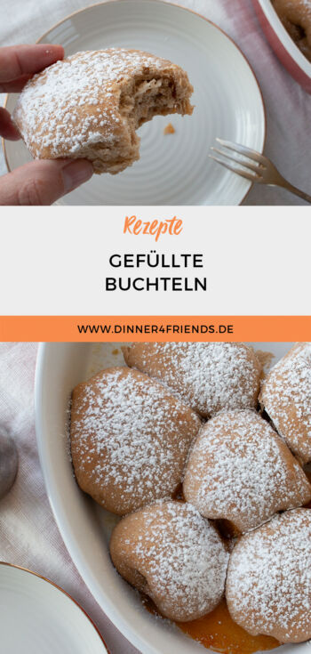 Gefüllte Buchteln mit Marillenmarmelade