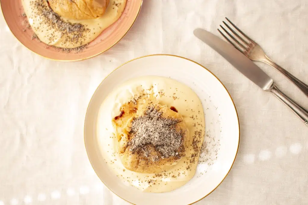 Germknödel mit Powidl und Vanillesauce – Dinner4Friends