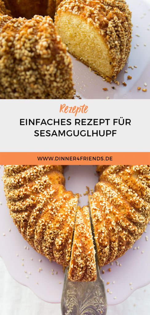 Einfaches Rezept für Sesam Guglhupf