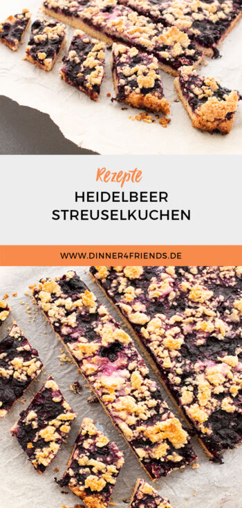 Rezept: Heidelbeer Streuselkuchen