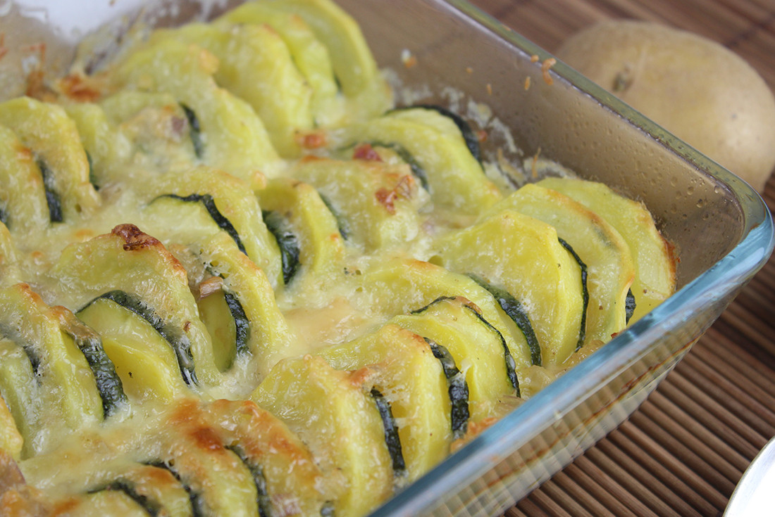 Kartoffelgratin mit Zucchini nach Johann Lafer - Dinner4Friends