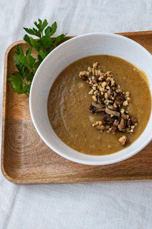 Kartoffelsuppe mit Champignons