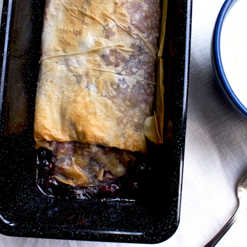 Schneller Kirschstrudel