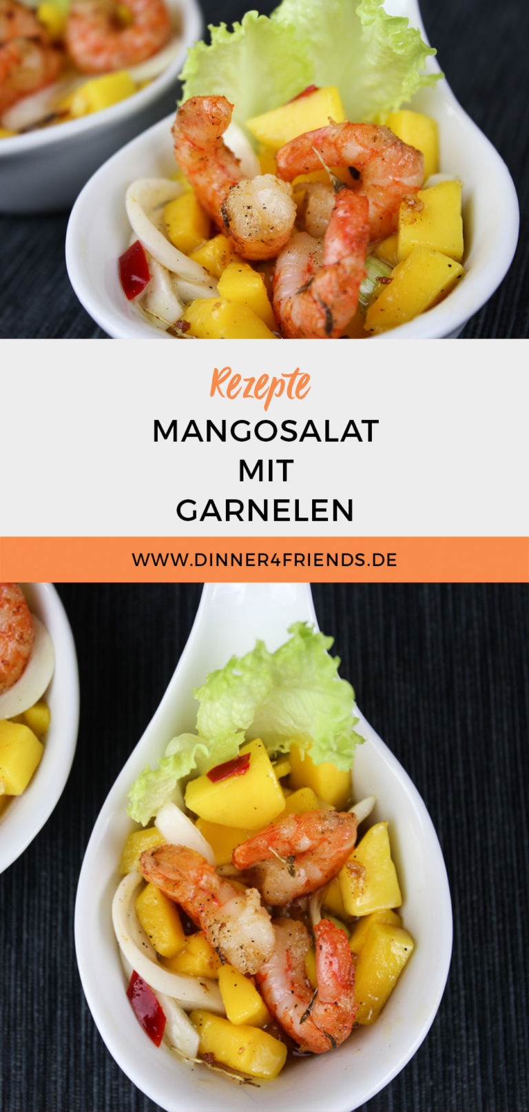 Mangosalat mit Garnelen nach Johann Lafer - Dinner4Friends