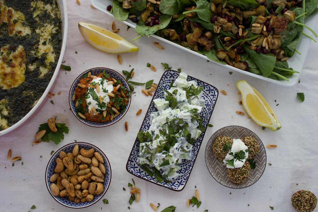 Alles, was das Mezze-herz begehrt, natürlich mit Muhammara.