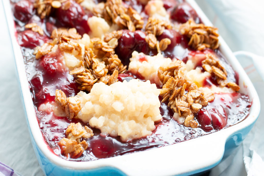 Milchreis-Kirsch-Auflauf: echtes Soulfood