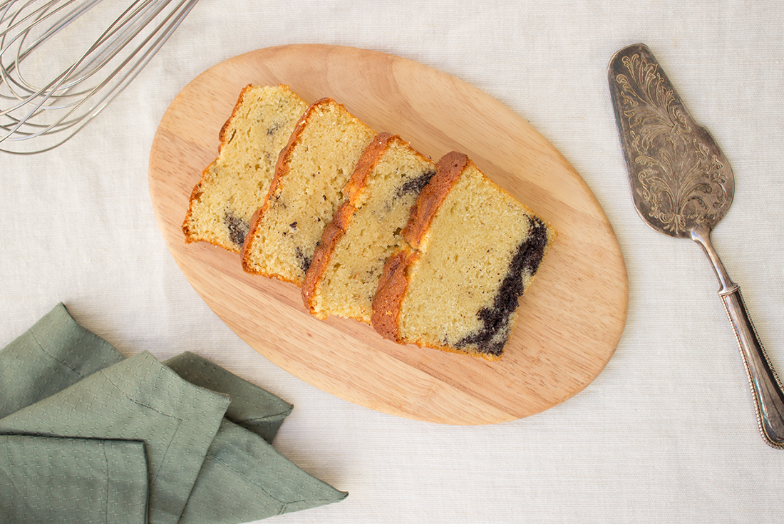 Vanillekuchen mit Mohn