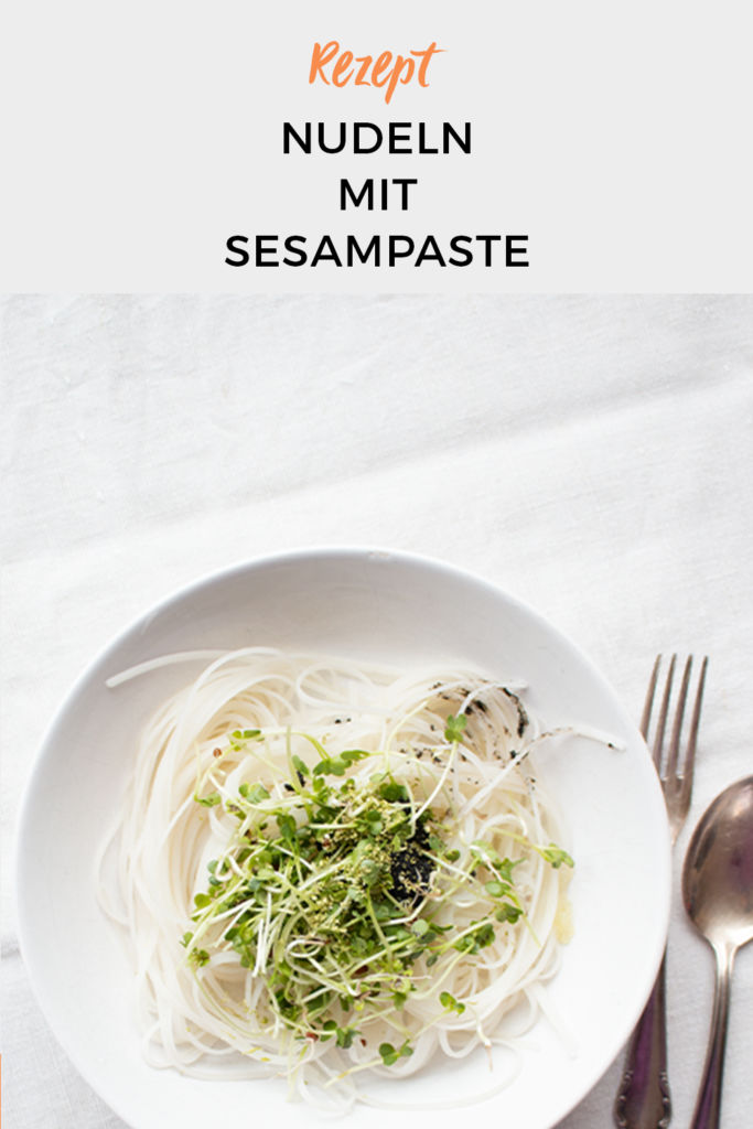 Nudeln mit Sesampaste nach Jamie Oliver