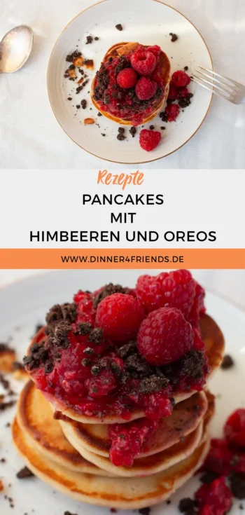 Pancakes mit Himbeeren 