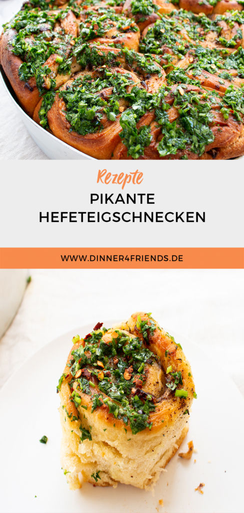 Pikante Hefeteigschnecken mit Sumach-Zwiebeln - Dinner4Friends