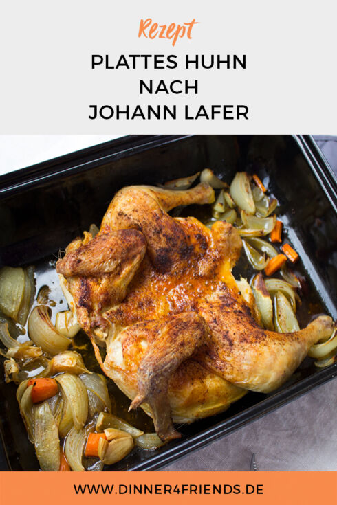 Plattes Huhn nach Johann Lafer