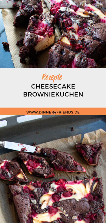 Brownie-Cheesecake mit Himbeeren nach Linda Lomelino