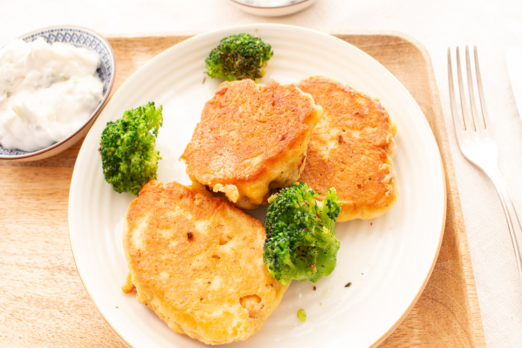Schnelles Abendessen am Feierabend: Kichererbsen-Puffer – Dinner4Friends