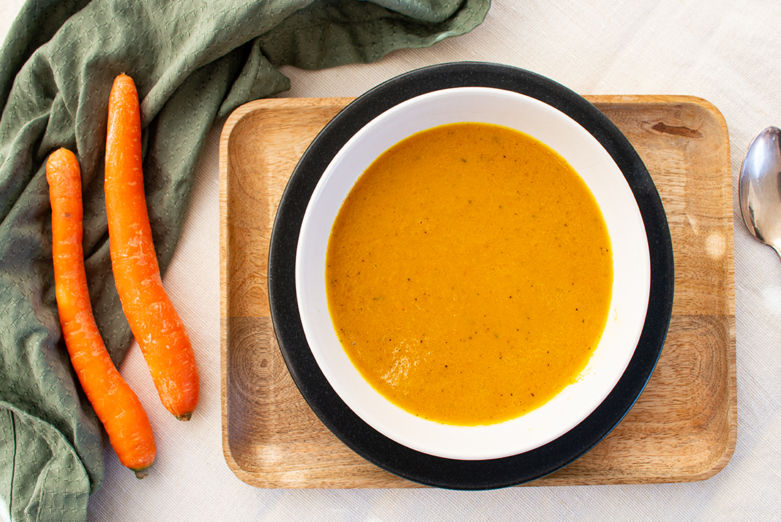 Schnelles Essen: Karotten-Kurkuma-Suppe