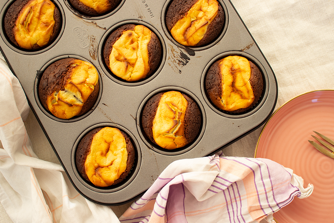 Schoko Käsekuchen Muffins nach Dr. Oetker - Dinner4Friends