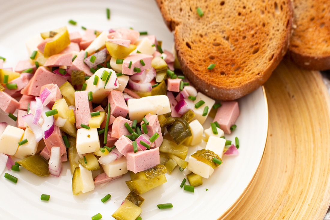 Schweizer Wurstsalat Mit Würz Vinaigrette — Rezepte Suchen