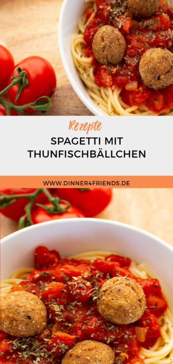 Spagetti mit Thunfischbällchen