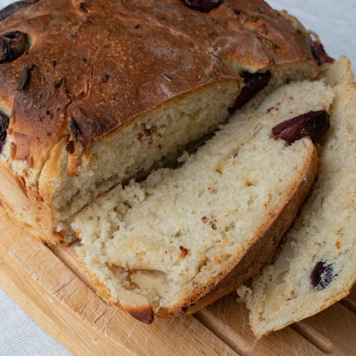 Trampolinbrot mit Oliven