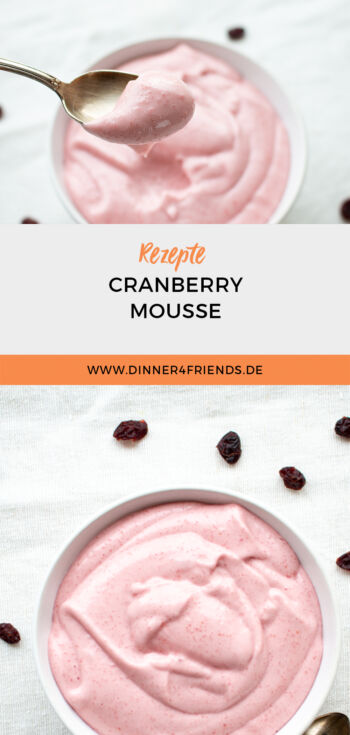 Vegane Cranberry Mousse