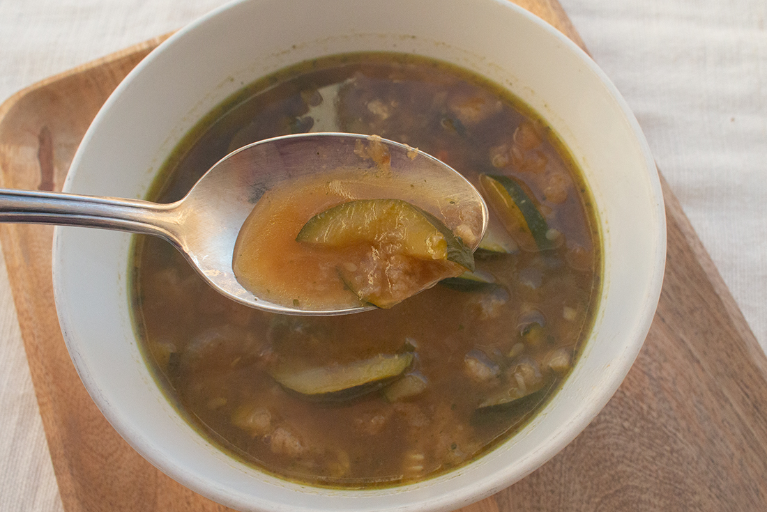 Zucchini Suppe nach Jamie Oliver