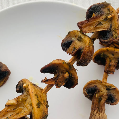 Gegrillte Champignons
