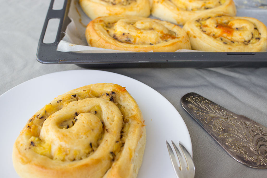 Einfach genial köstlich: Puddingschnecken mit Hefeteig.